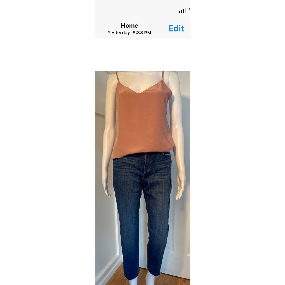 L'AGENCE Silk Charmeuse Camisole Tank - Blush - Size XS MSRP $180 WTS26